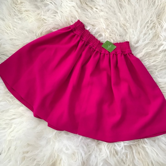 KATE SPADE NEW YORK Pleated Accents Mini Skirt